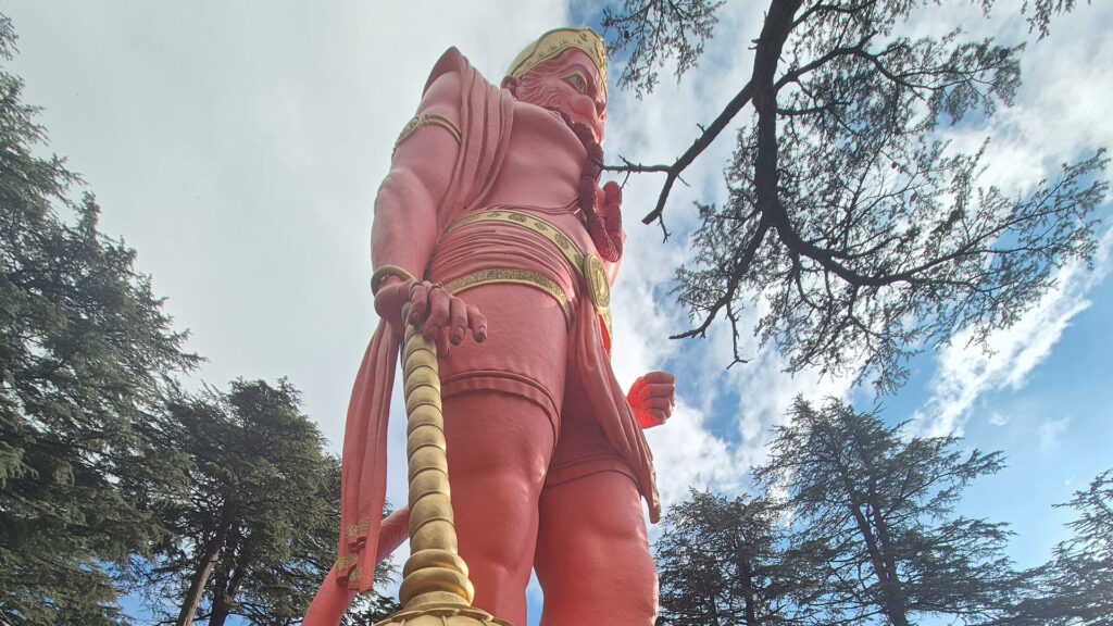 Popular places to visit in Shimla with view of Jakhu Hill