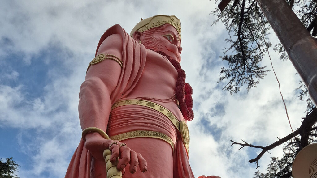 View of Jakhu Temple on top of Jakhu Hill Shimla