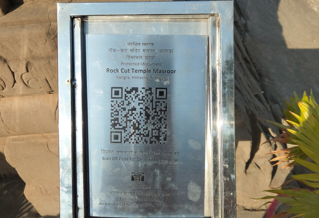 Temple qr code history info